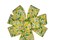 Summer Wired Wreath Bow - Lillith - White Flowers on Yellow product 1
